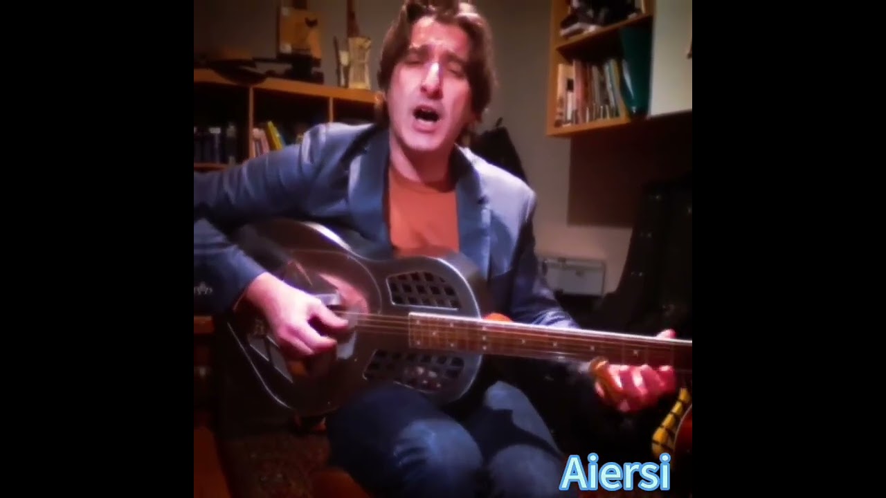 Aiersi brand Vintage Matt Brass Tricone Resonator  Guitar A49BCM #blugrass #resonatorguitar #aiersi