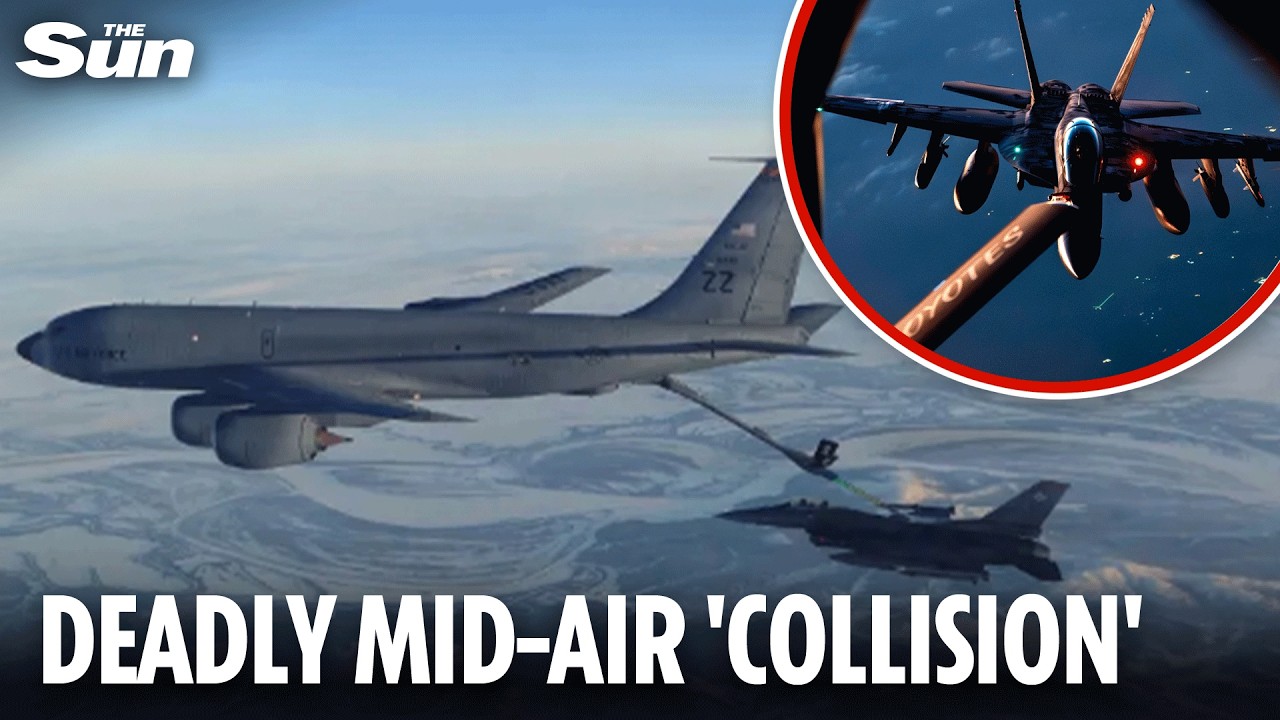 Major rescue mission as US tanker plane CRASHES into second aircraft in Iraq, killing four