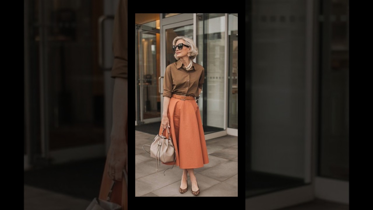 Atuendos Elegantes Y Chic Para Mujeres Mayores De 50 #ropa#moda#linda#outfit#look#elegant#outfit