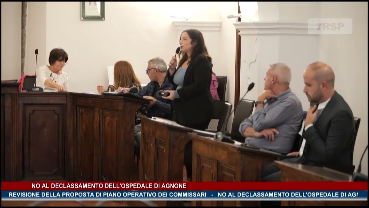 No, al declassamento dell'ospedale di Agnone TG NEWS MOLISE DEL 27-09-25 - TRSP -