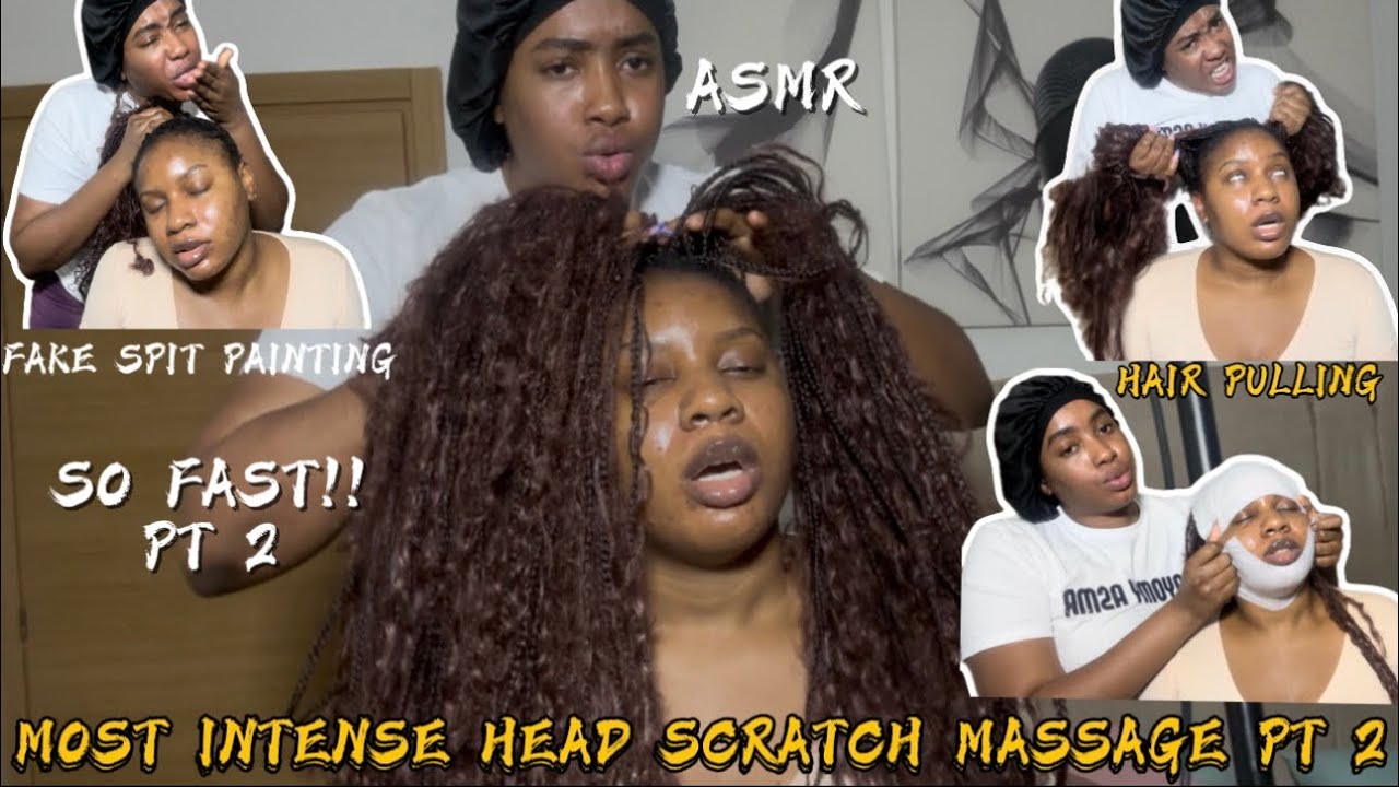 ASMR  MOST INTENSE HEAD SCRATCH MASSAGE PT 2 ( FASTER THAN PT 1)