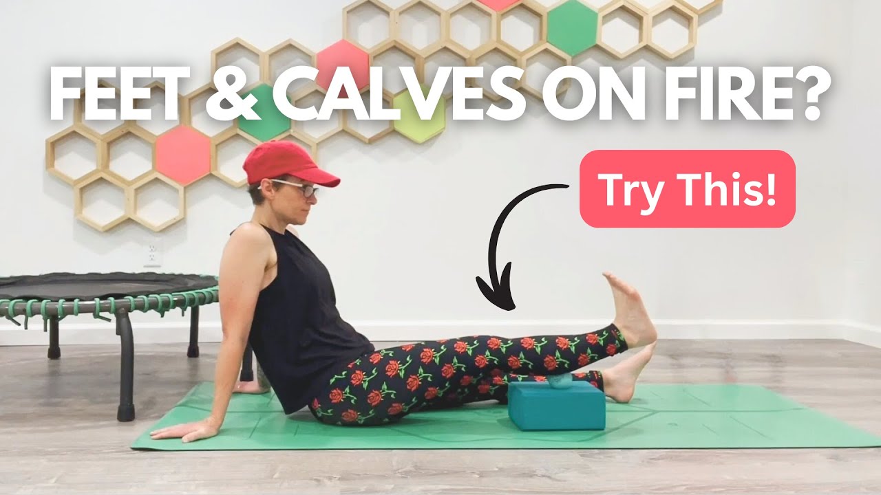 Foot Pain & Calf Burn Relief for Rebounding | Mini Trampoline Stretches & Warm Up Tips