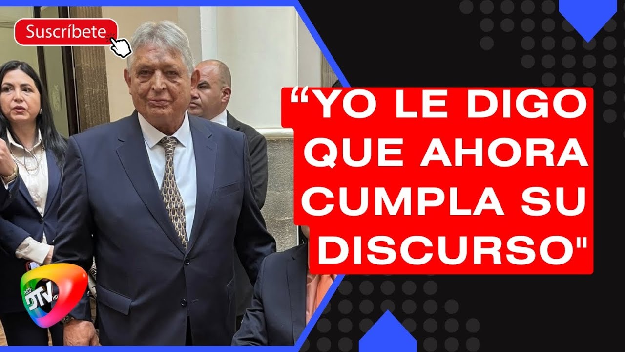 Jaime Paz Zamora: “Yo le digo que ahora cumpla su discurso"