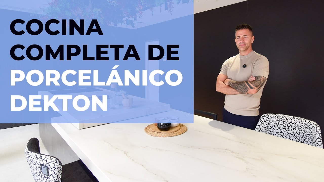 🤯 ¡Todo en DEKTON! Proyecto de COCINA con ENCIMERA, SUELOS y PAREDES revestidos con este material