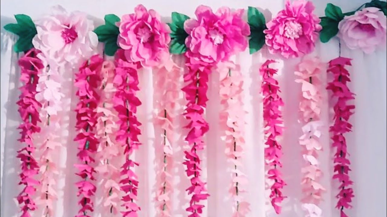 Wisteria Idea de Decoración con Flores🌿colgantes de mantel de plástico para cualquier ocasión