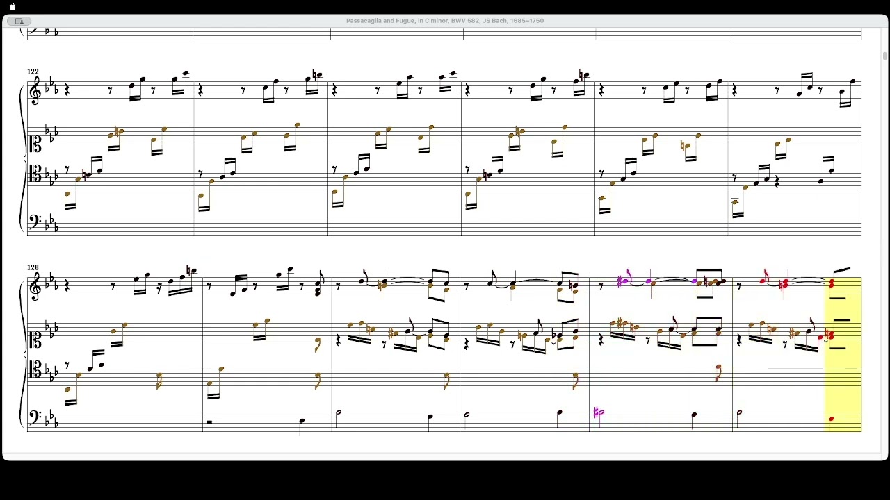 Passacaglia and Fugue in C minor, BWV 582