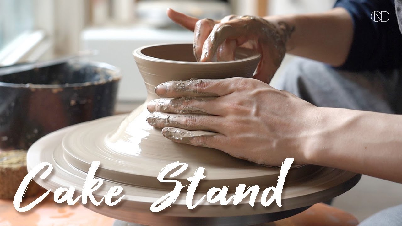 물레로 만드는 도자기 케이크 스탠드:How to make a Ceramic Cake stand On the Wheel[ONDO STUDIO]