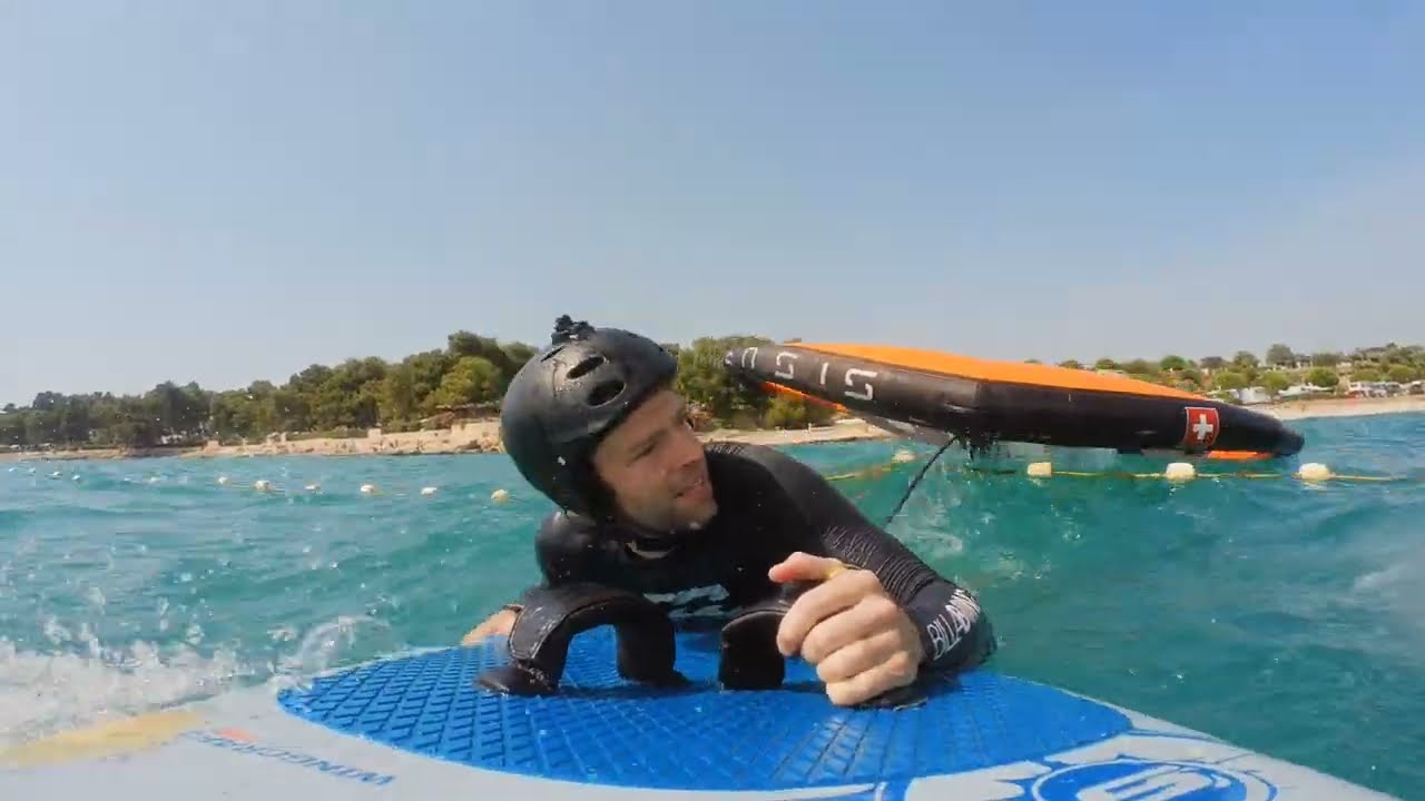 Wingfoilen in Kroatien, Istrien, Novigrad | Juli 2023