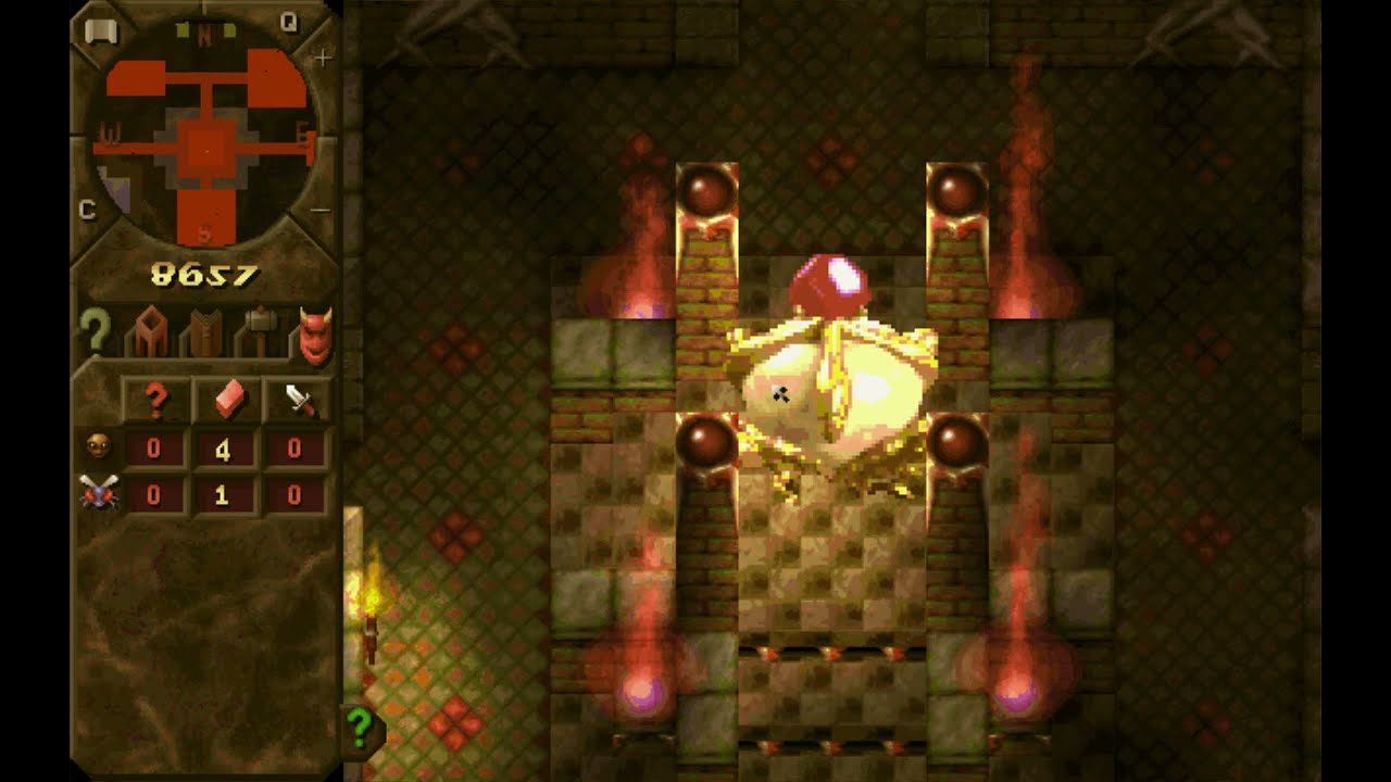 Dungeon Keeper with early Mentor (voiced by Dene Carter)