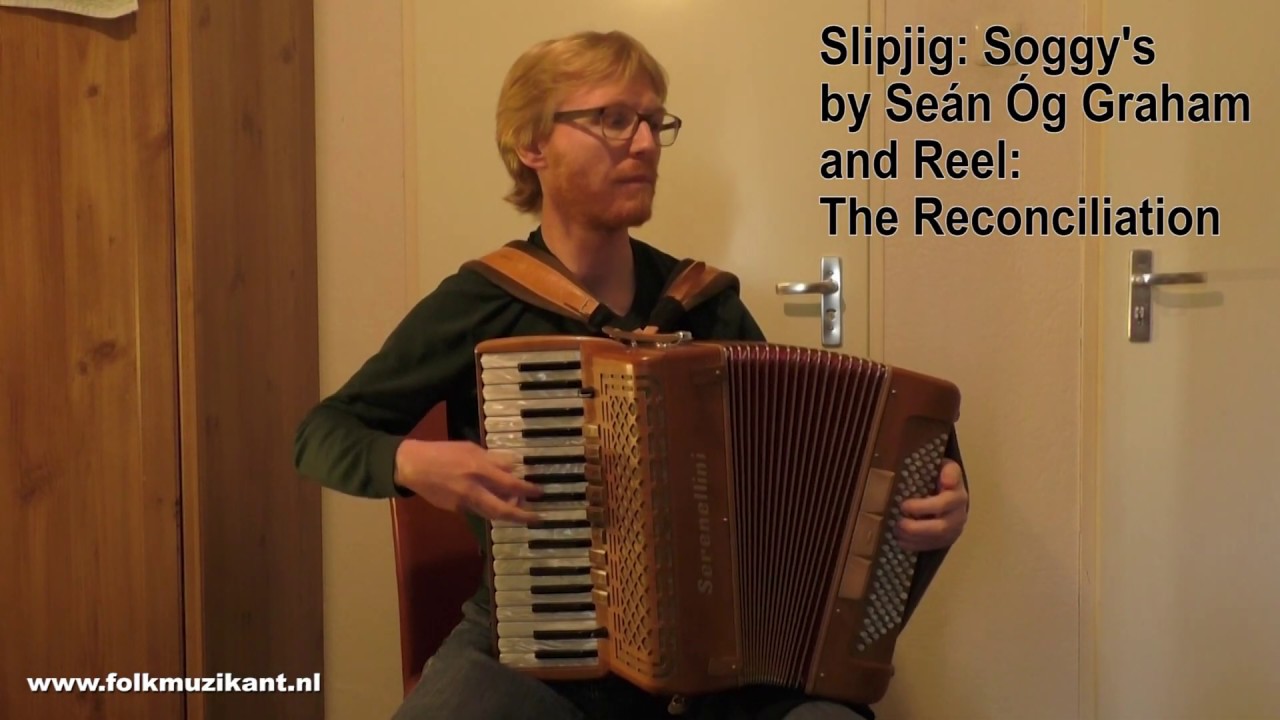 Irish piano-accordion: Soggy's (slipjig) and The Reconciliation (reel)