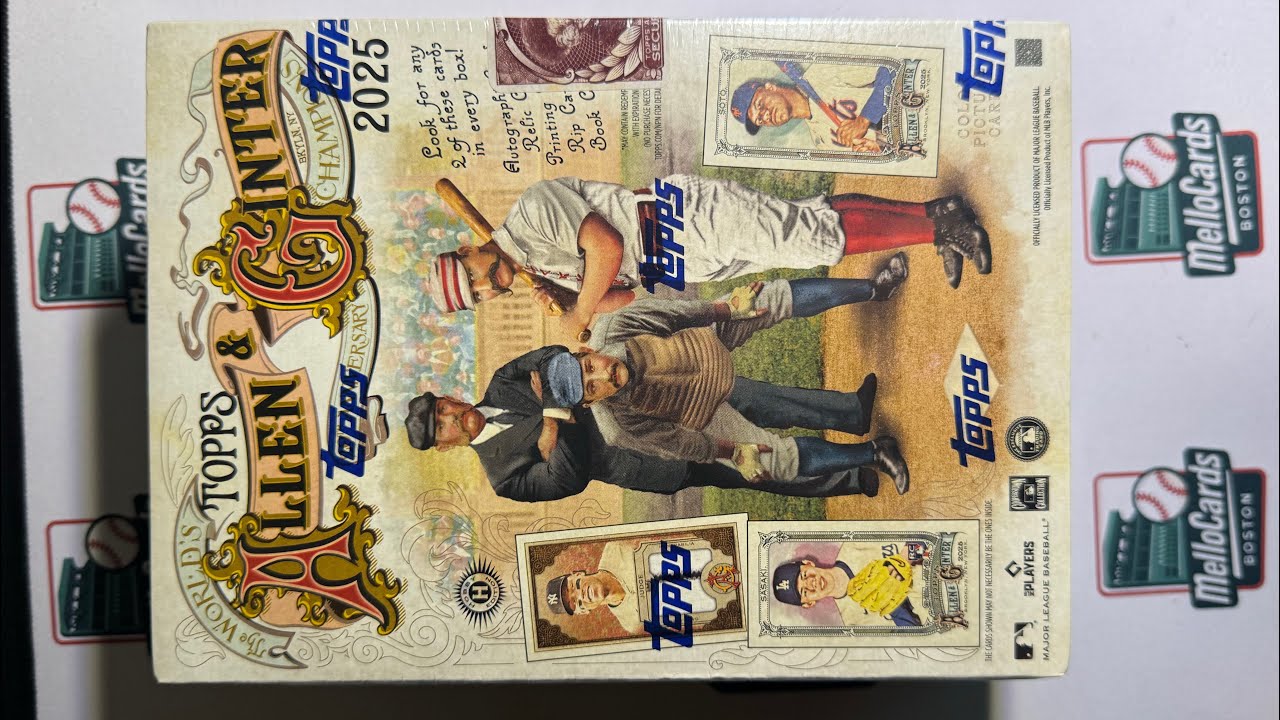 Двойная карточка с отрывным изображением 😮🔥2025 Topps Allen & Ginter Baseball Hobby Box #2!!!