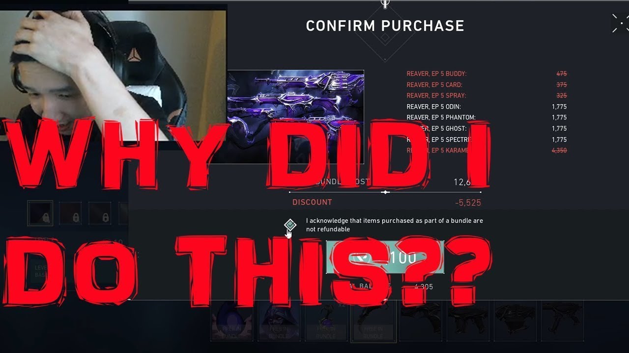 Buying the Reaver 2.0 Skins Be Like