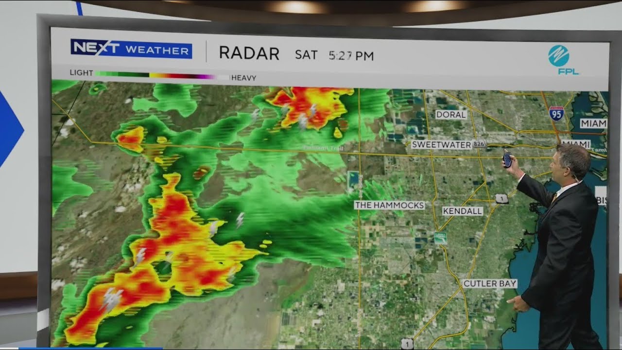 Storms develop across South Florida as flood concerns continue