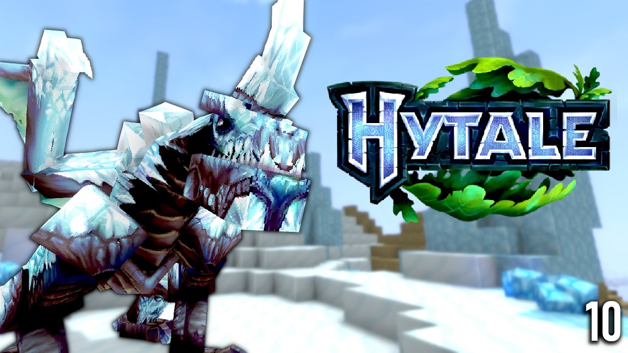 Hytale Ep.10 - Ancient Gateway took me to ICE DRAGON LAIR?!😱