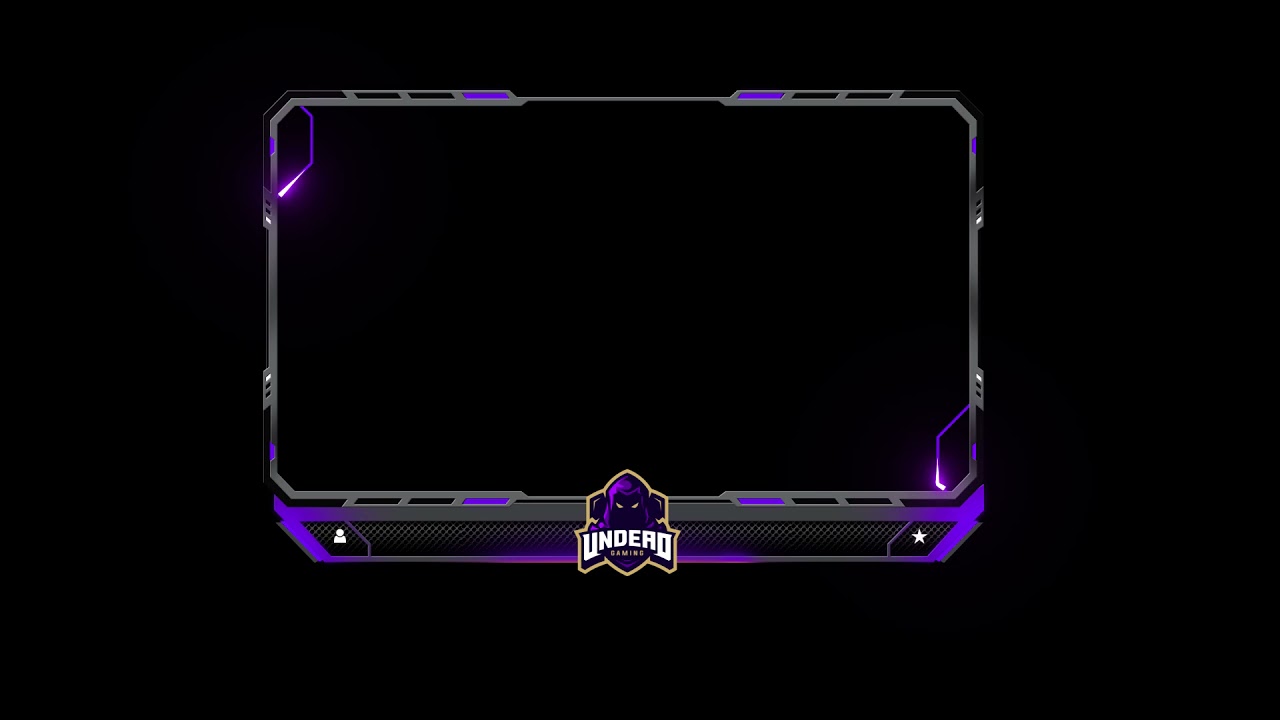 Animated Webcam Overlay | Animated Facecam Overlay | Facecam border