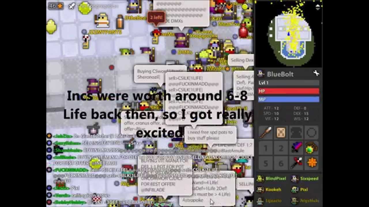 RotMG Old Trading(Around January 2012)