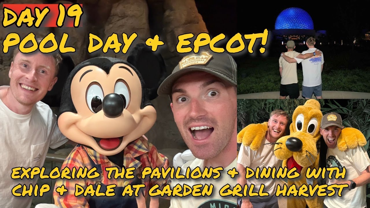 День 19 - Видеоблог об Эпкоте 🌍 | Сбор урожая с Чипом и Дейлом в Garden Grill 🐿️ Видеоблог о поез...