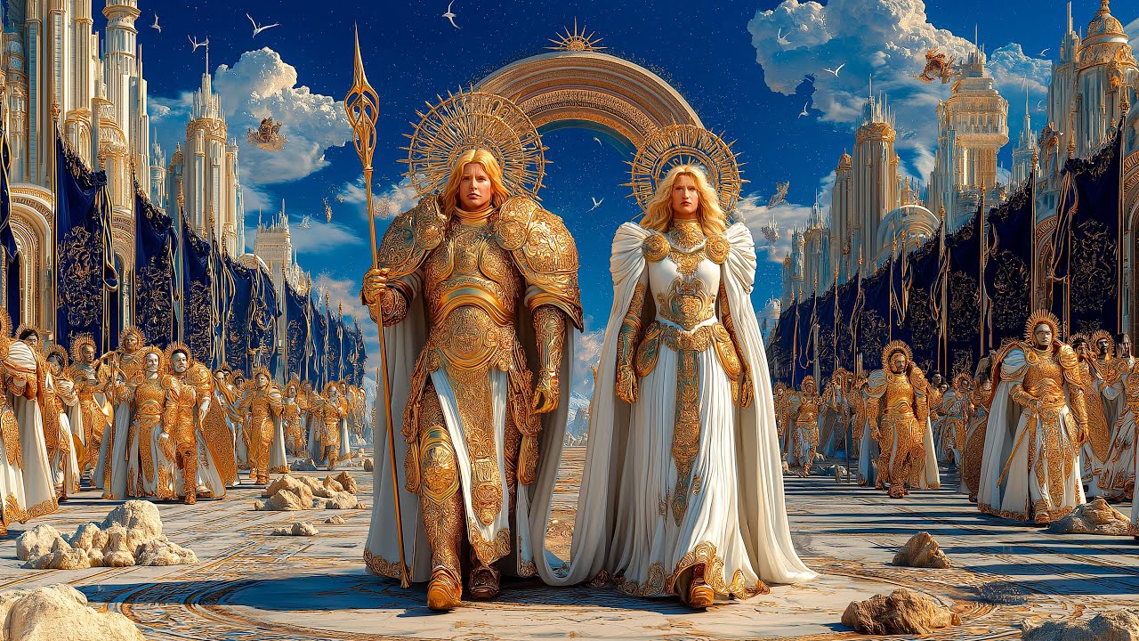 The Celestial Sovereigns | Divine King and Queen Lead Heaven’s Army