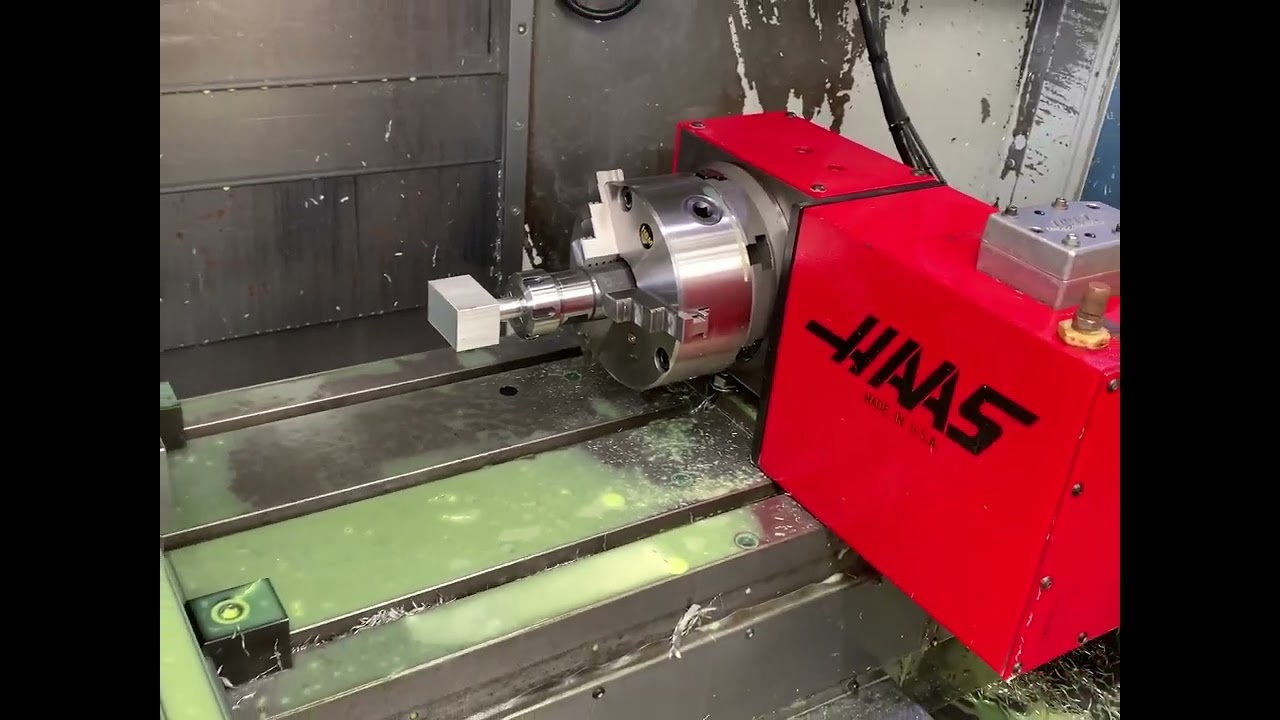 4th axis machining on the Haas with the hrt160