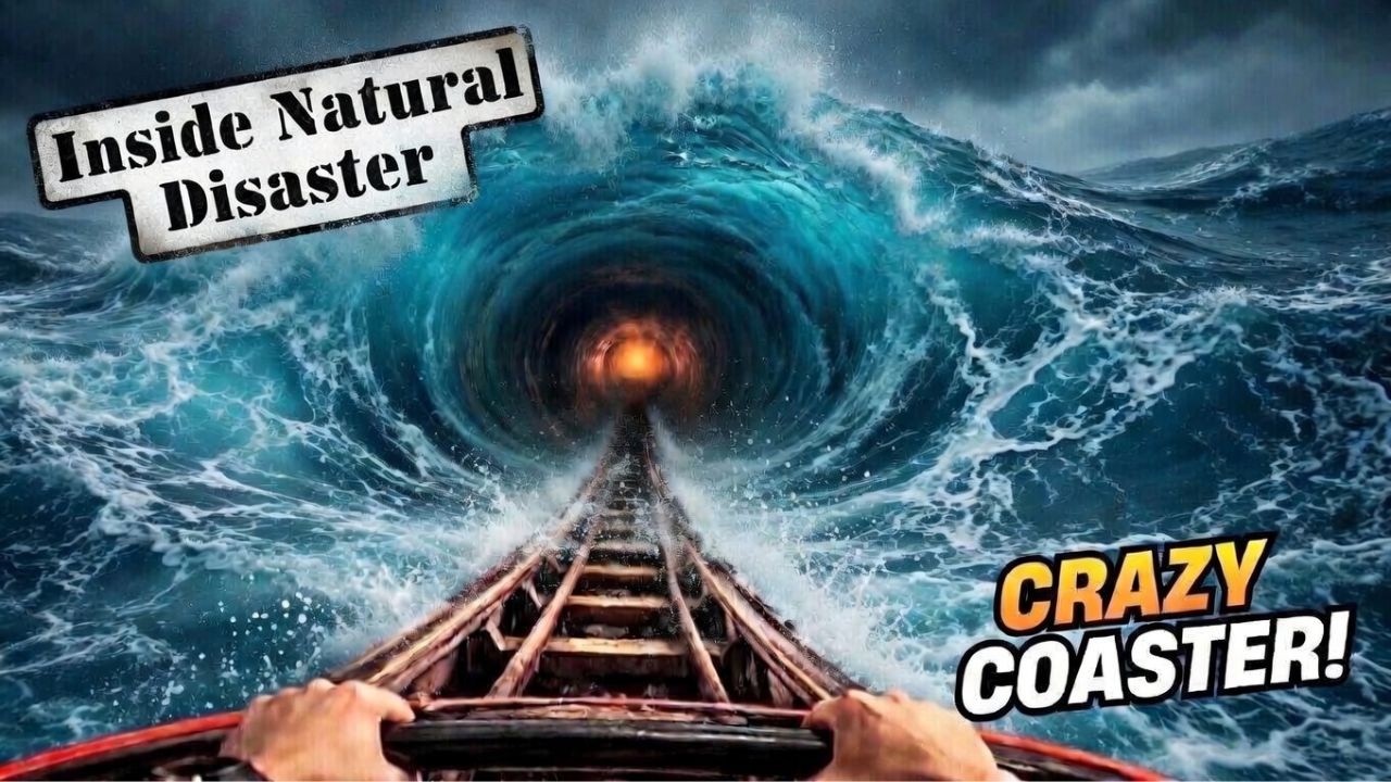You Ride a Roller Coaster Through Natural Disasters! 🌋🌊🌪 POV