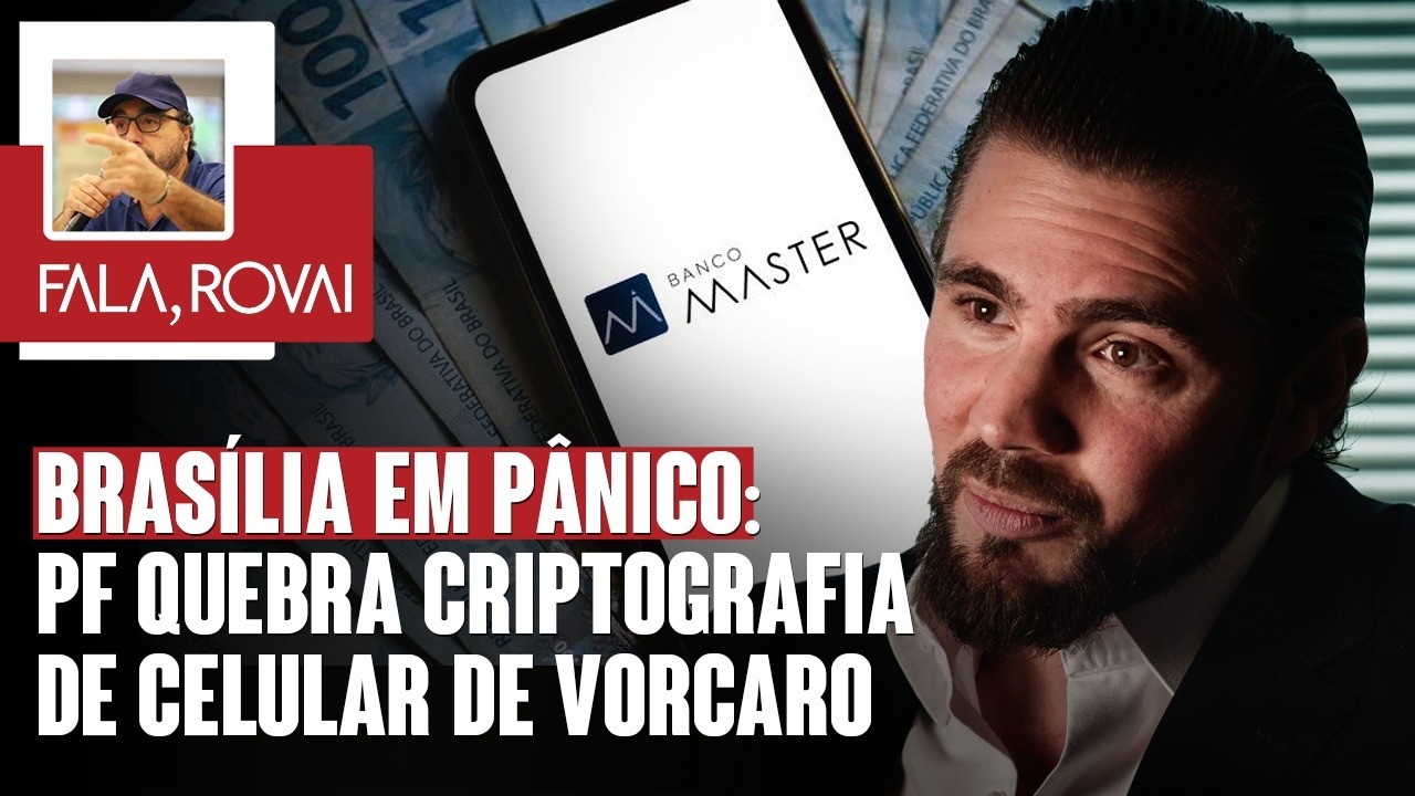 Brasília em pânico: PF quebra criptografia de celular de Vorcaro | Fala, Rovai 09.02.26