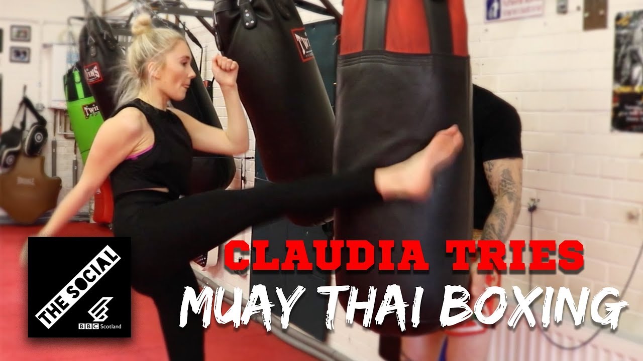 Claudia Tries Muay Thai Training With A Pro Fighter!
