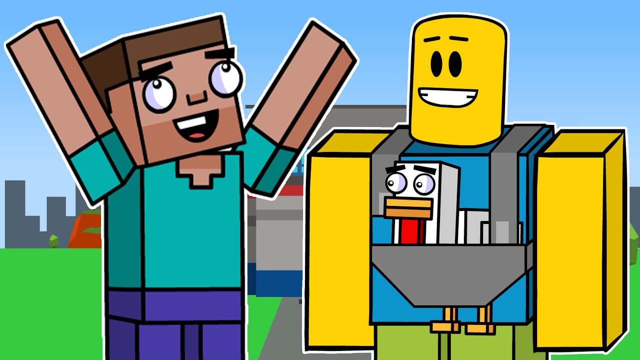 BLOCK SQUAD MEETS THE BLOX BUDDIES (Minecraft and Roblox Animation)