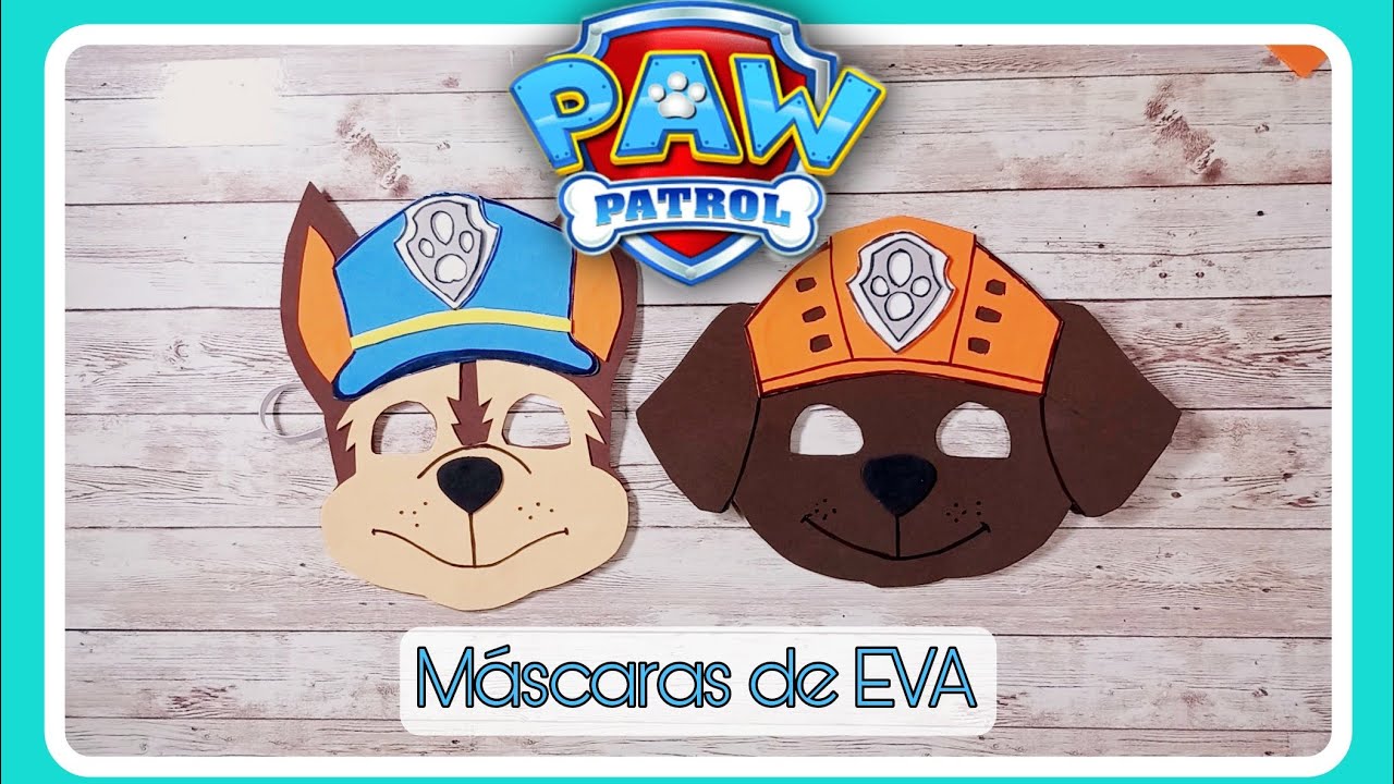 DIY: MÁSCARA DO CHASE E ZUMA - DE EVA -