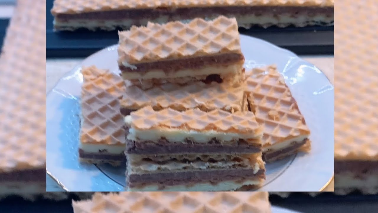17.01.2026👍 CHILDHOOD DESSERT THE ROMANIAN BAR MADE BETWEEN WAFFLE SHEETS 👍 