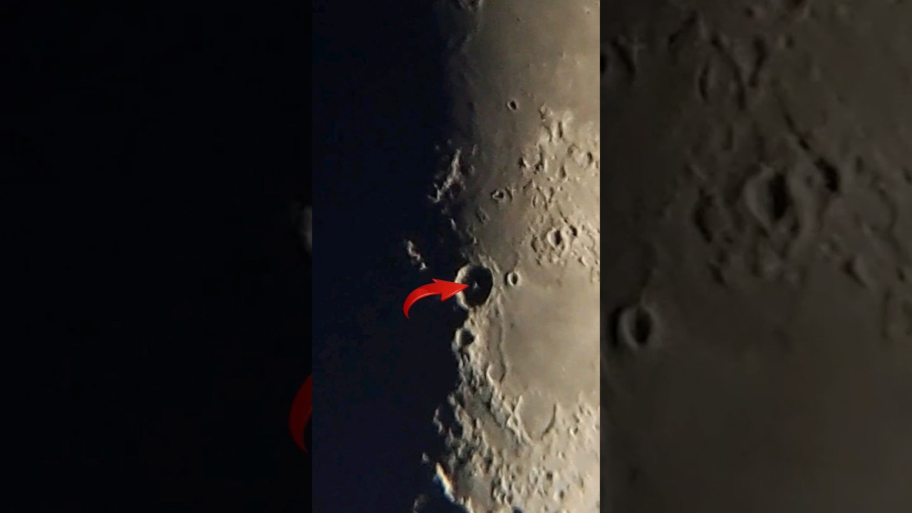 TEM ALGO DENTRO DESSA CRATERA DA LUA!