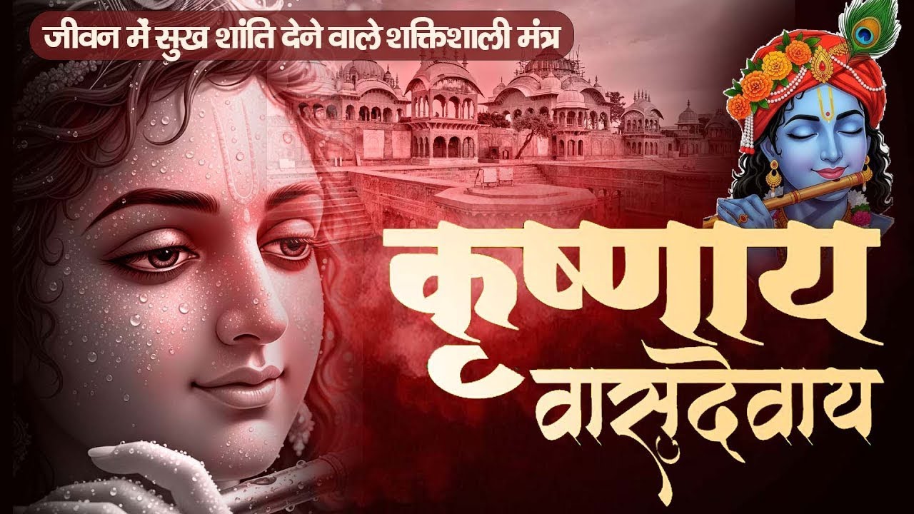 कृष्ण मंत्र 108 बार | कृष्णाय वासुदेवाय | Krishnaya Vasudevaya | Powerful 