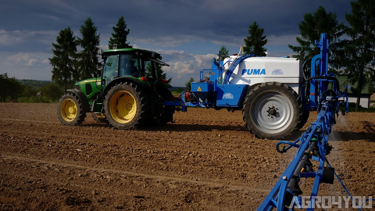Wiosenne Opryski 2016 [GoPro4] John Deere 5070M & Agrio Puma Sproeien