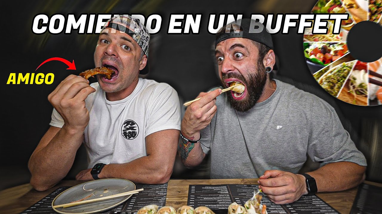 COMIENDO en un BUFFET LIBRE con MI AMIGO *nunca nos invites a comer*
