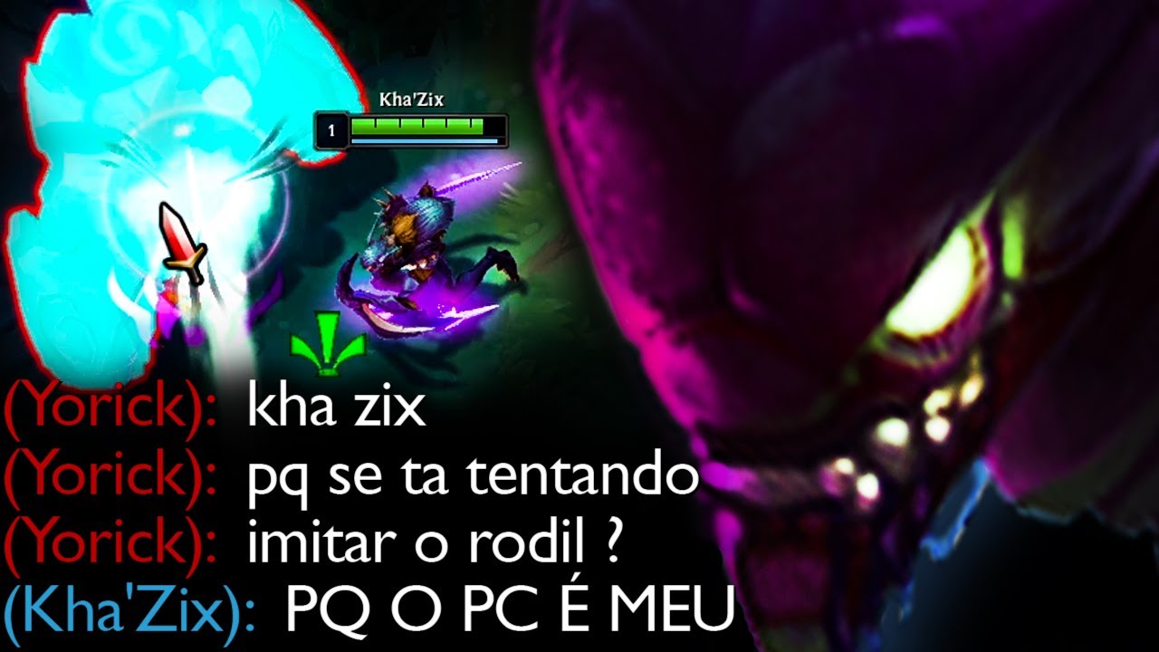 Ô KHAZIX VOCÊ TÁ QUERENDO SER O RODIL? KKKKKKKKKKKKKKK