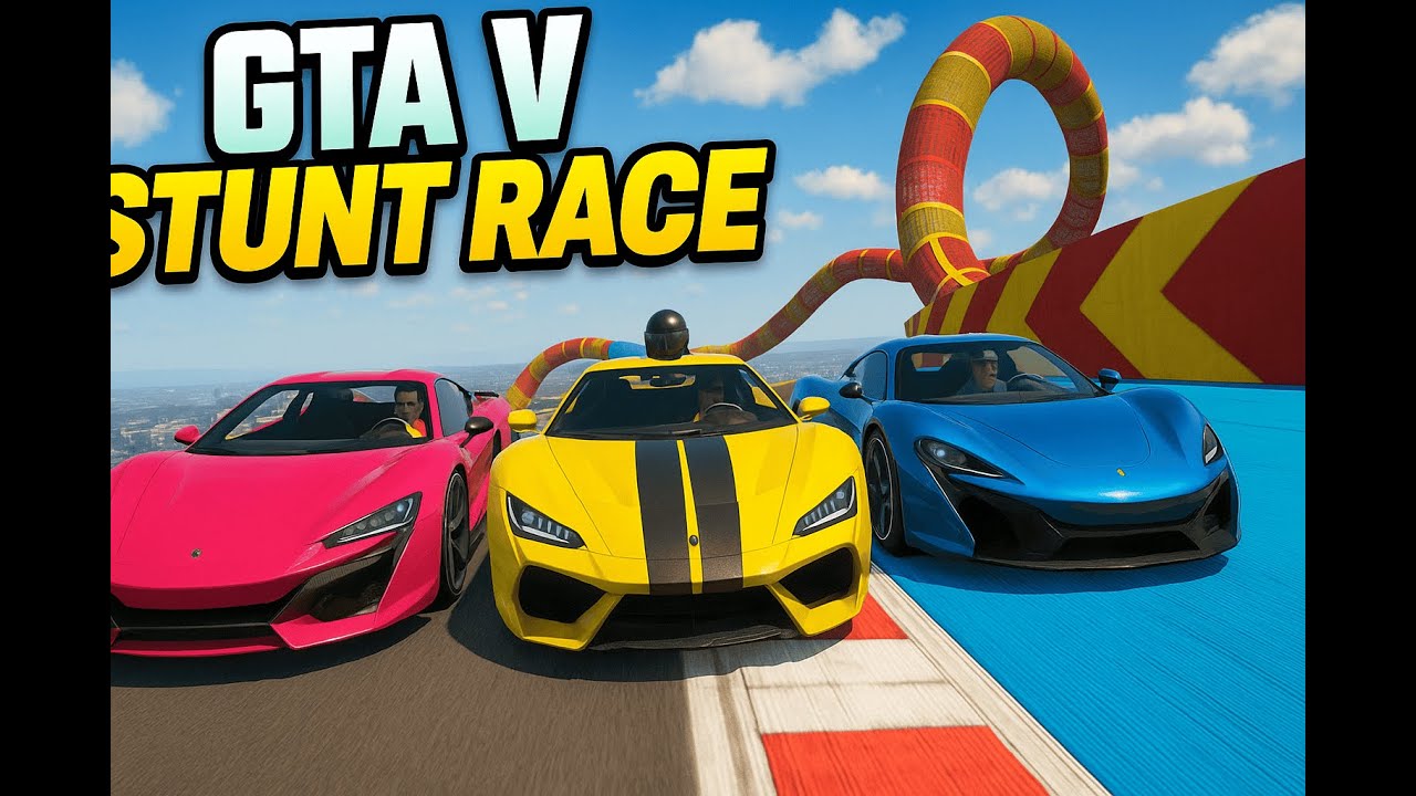 GTA 5 WE PLAYED THE HARDEST WALL RIDE STUNT RACE BUT TINTU GOT STUCK ft@babukuttan4237