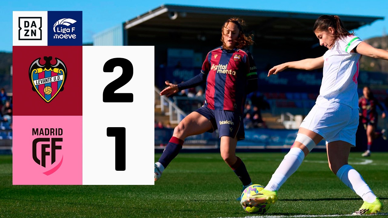 Levante UD vs Madrid CFF (2-1) | Resumen y goles | Highlights Liga F