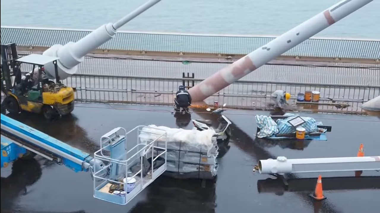 2026.03.04  淡江大橋工程 淡水端  各區最新進度概況 空拍直播