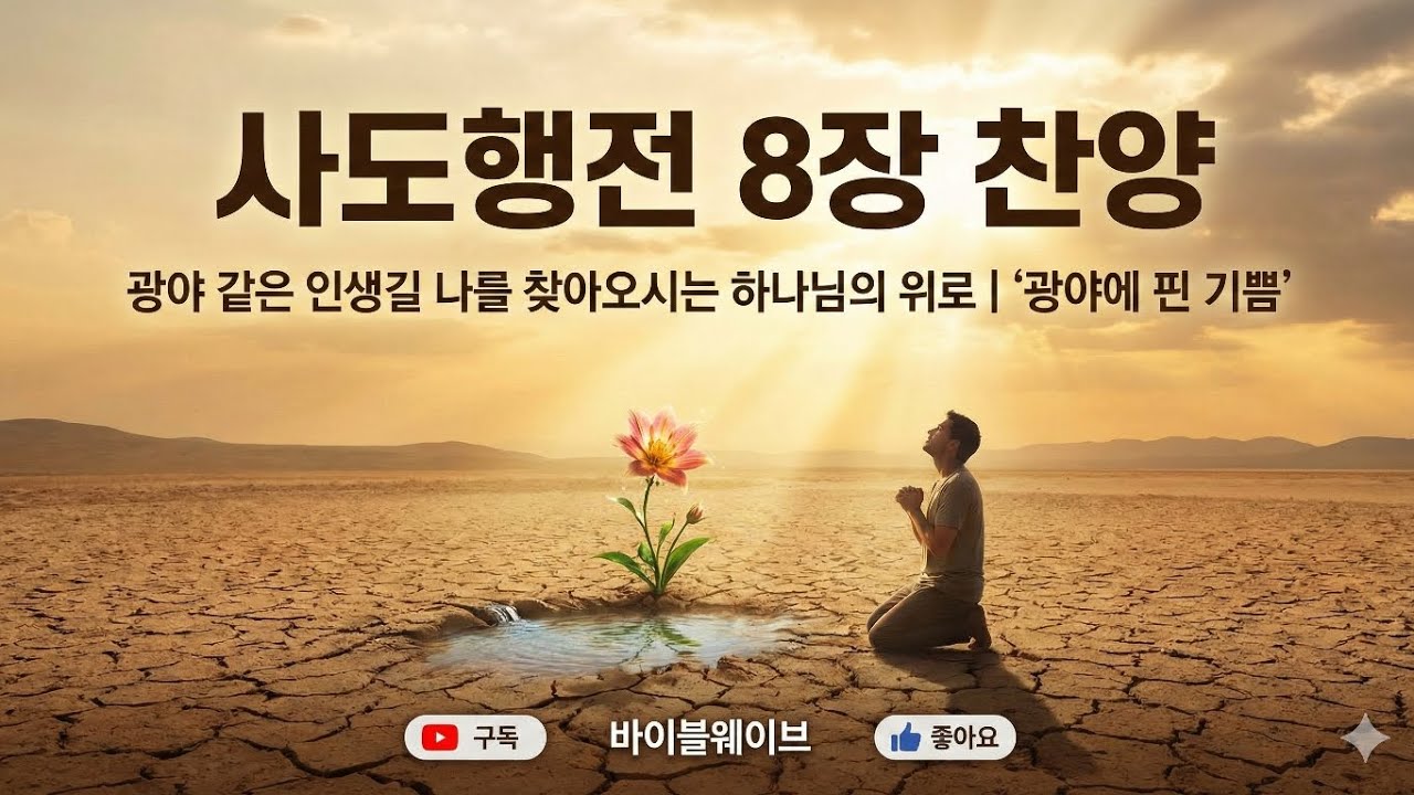사도행전 8장 찬양 | 광야 같은 인생길 나를 찾아오시는 하나님의 위로 | '광야에 핀 기쁨'  #바이블웨이브 #바이블스토리뮤직 #BSM #사도행전8장