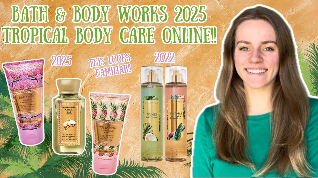 Bath & Body Works NEW Tropical 2025 Online!! | Waikiki Beach Coconut, Pink Pineapple Sunrise, etc!!