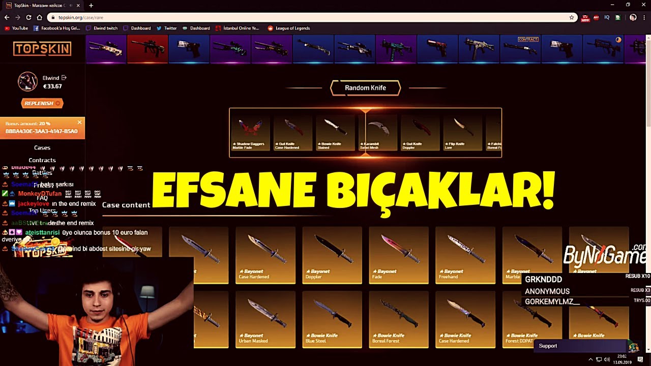 ELWİND-CS:GO KASA A&Ccedil;ILIMI (EFSANE BI&Ccedil;AKLAR) W/PANKY/DEZWEND(EREN)