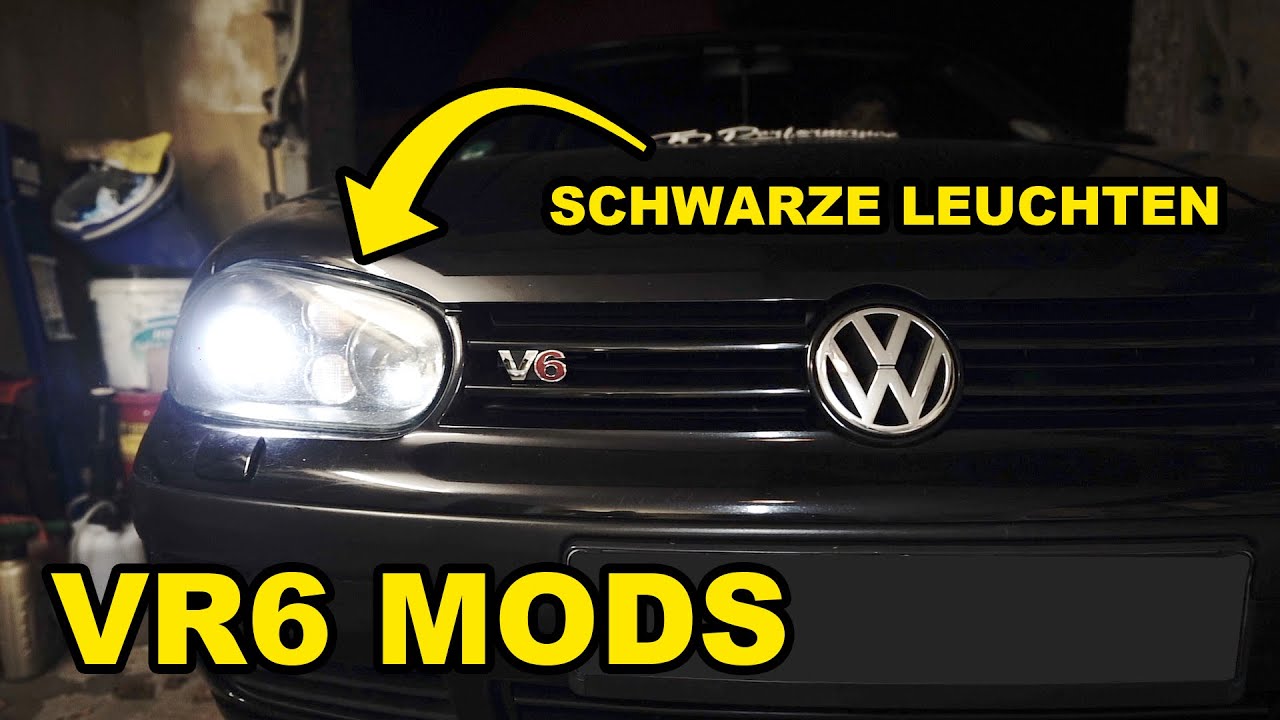 Golf 4 VR6 - Umbau auf schwarze Xenonscheinwerfer