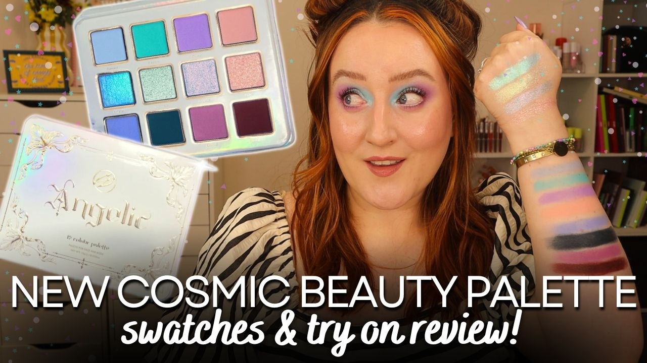 *НОВИНКА* ОБЗОР ПАЛЕТКИ ТЕНЕЙ ДЛЯ ВЕК COSMIC BEAUTY ANGELIC! Свотчи и примерка. Первые впечатлени...