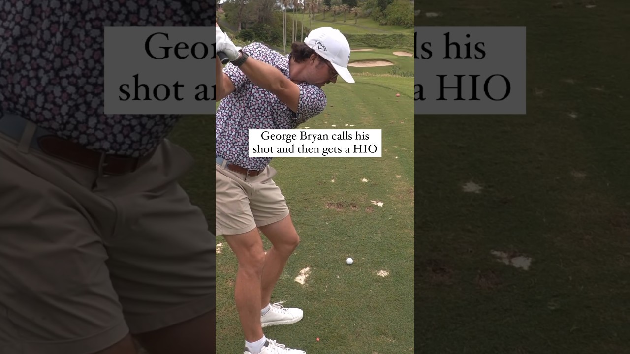 Джордж Брайан забивает и попадает в лунку одним ударом. Этот парень особенный 🚀