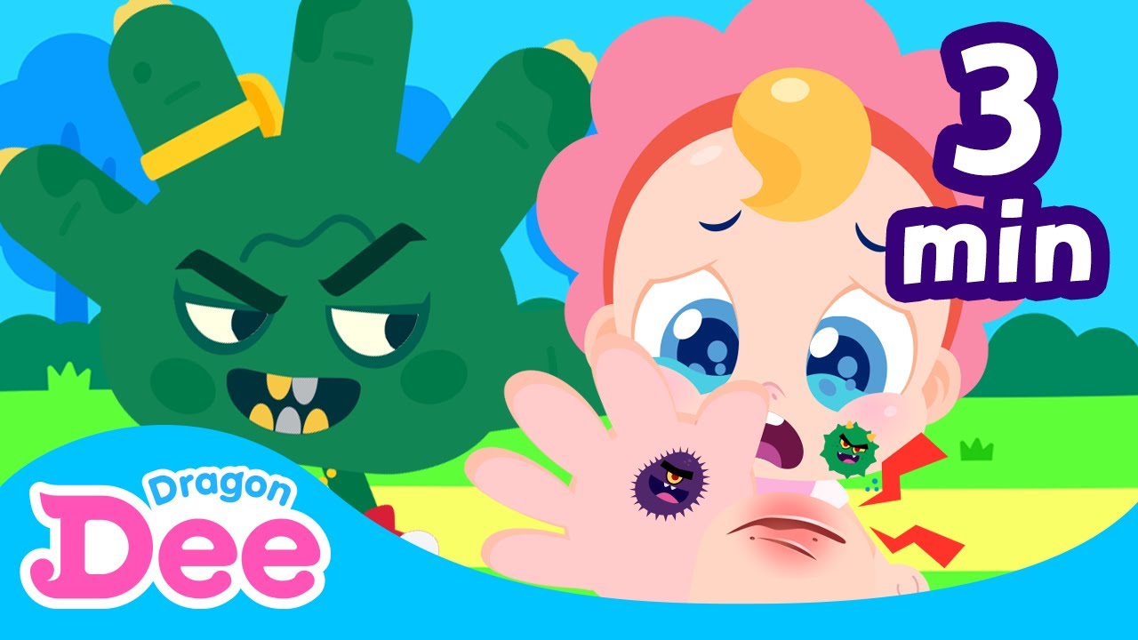 STOP🖐 Picking Scabs!!🩹 | Germs Attack, Scabs Protect 🚨 Safety Game & Rap Battle | Dragon Dee Kids