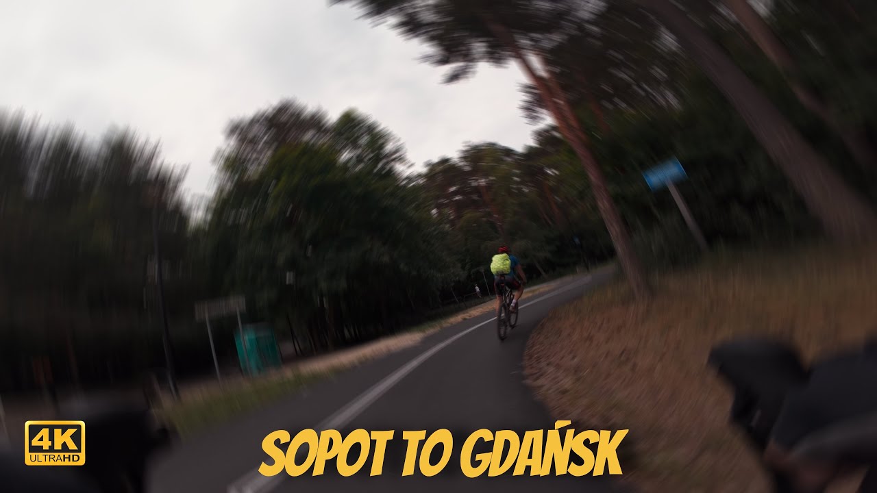 Sopot to Gdańsk by Road Bike ASMR [4K]