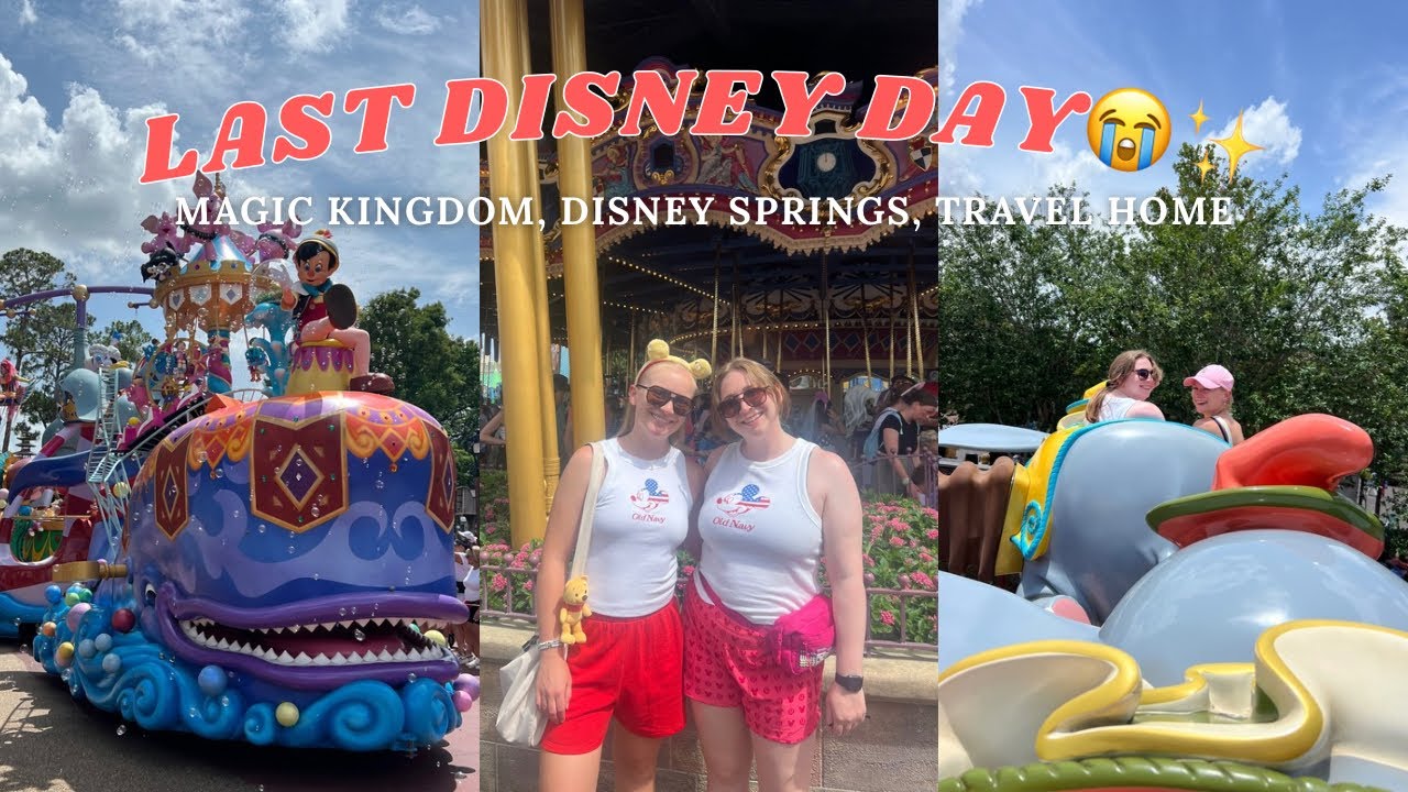 DISNEY WORLD VLOG- DAY 5✨ my flight home got cancelled!