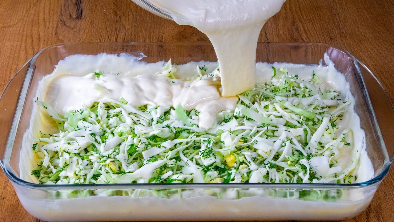 Torta salata con cavolo e impasto a base di chefir!