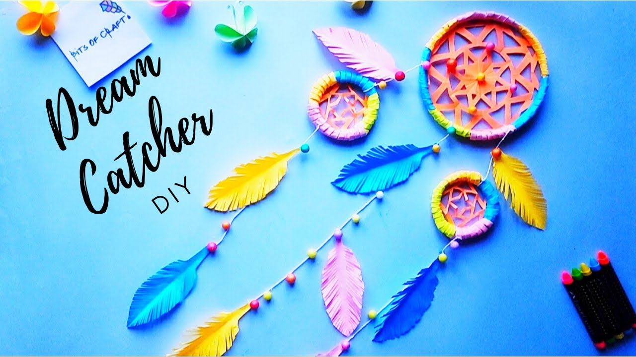 DIY Dream catcher/Using paper/wall hanging.
