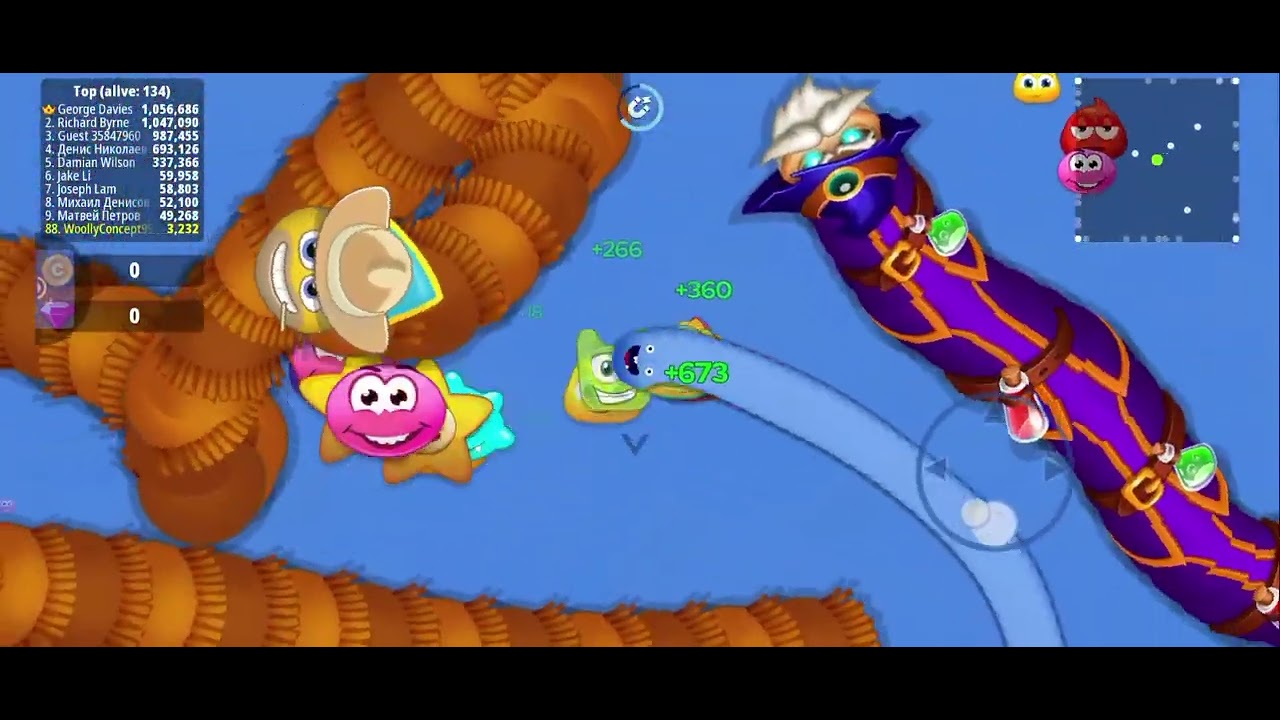 New Worms zone jamuni colour snake gaming video 🐍🔥🔥#wormszone #wormszoneio #youtube #snake #gaming 