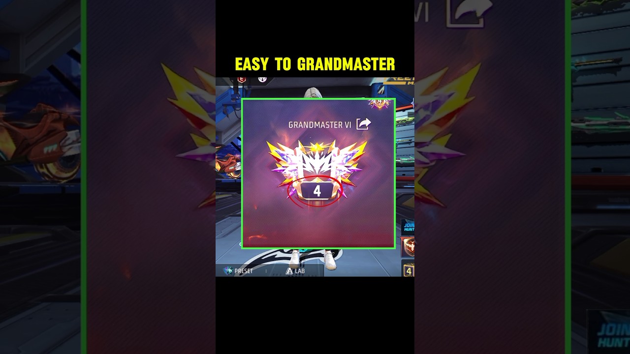 free fire grandmaster push || grandmaster rank push tips and tricks